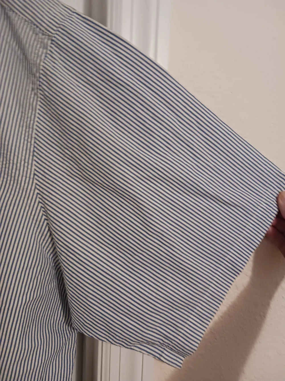 Polo by Ralph Lauren Mens Blue/White Striped Button-Down Shirt 3XLT EUC